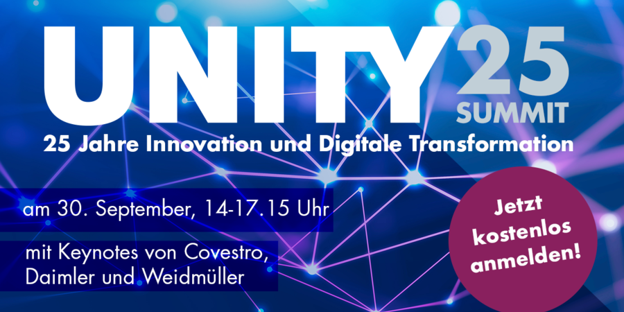 UNITY25Summit – Das Beste aus 25 Jahren Innovation und Digitaler Transformation